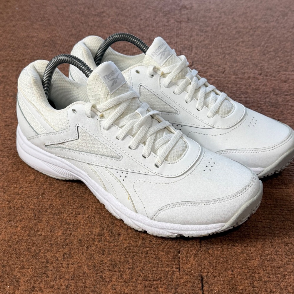 A+ Reebok Work N Cushion 4.0 White Slip Resistant Walking Shoes FU7354 Mens 8.5
